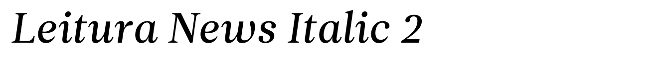 Leitura News Italic 2 image